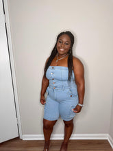 Load image into Gallery viewer, “Spring Break” Denim Romper
